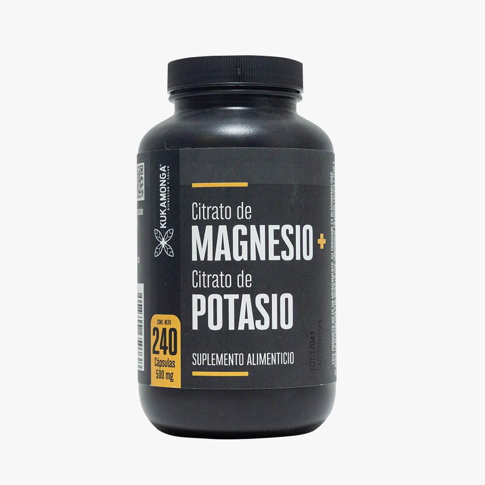 Citrato de Magnesio + Citrato de Potasio — 240 Cápsulas